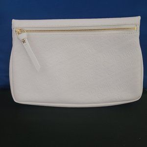 Jimmy Choo NWT! Auth JIMMY CHOO Zena Embossed Leather Clutch Bag White Retired.